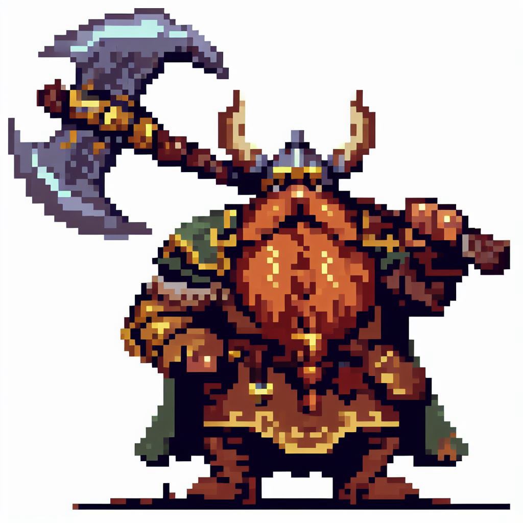 Paciaroth pixel art warrior