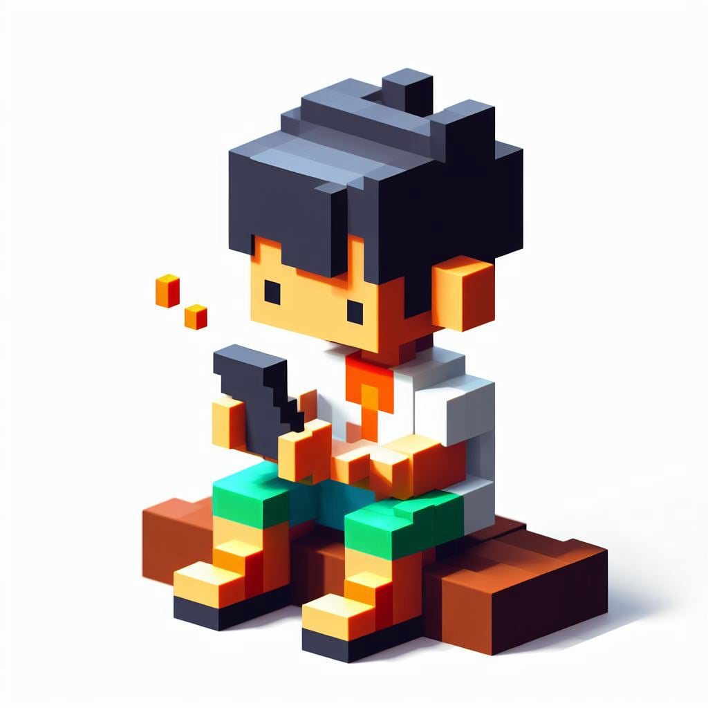 Voxel RPG - character concept 1