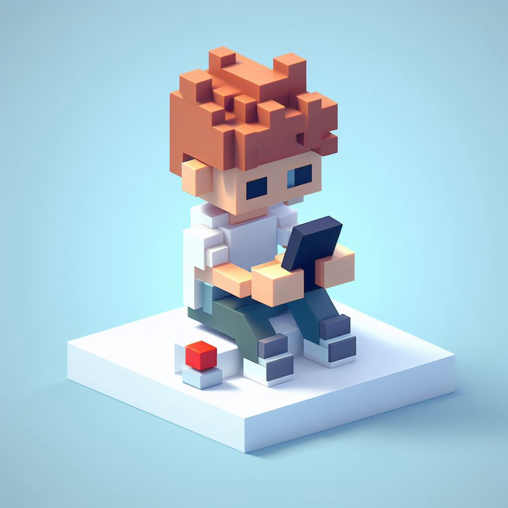 Voxel RPG - character concept 2